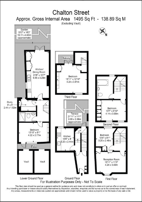 35, Chalton Street, London floorplan