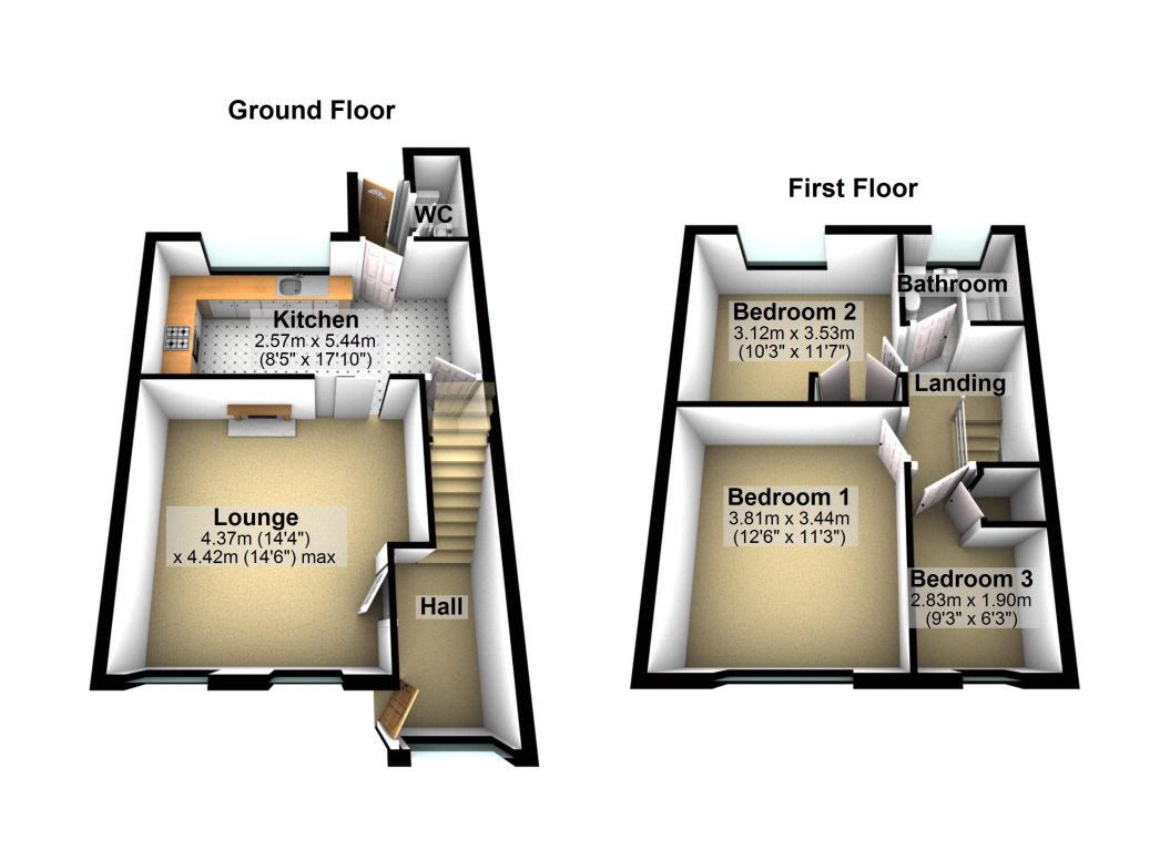 16, Tansor Garth, Peterborough floorplan