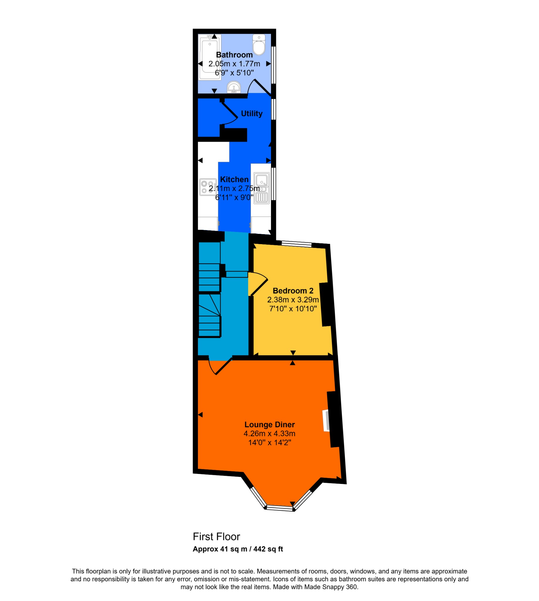 36 Fortuneswell, Portland, Dorset floorplan