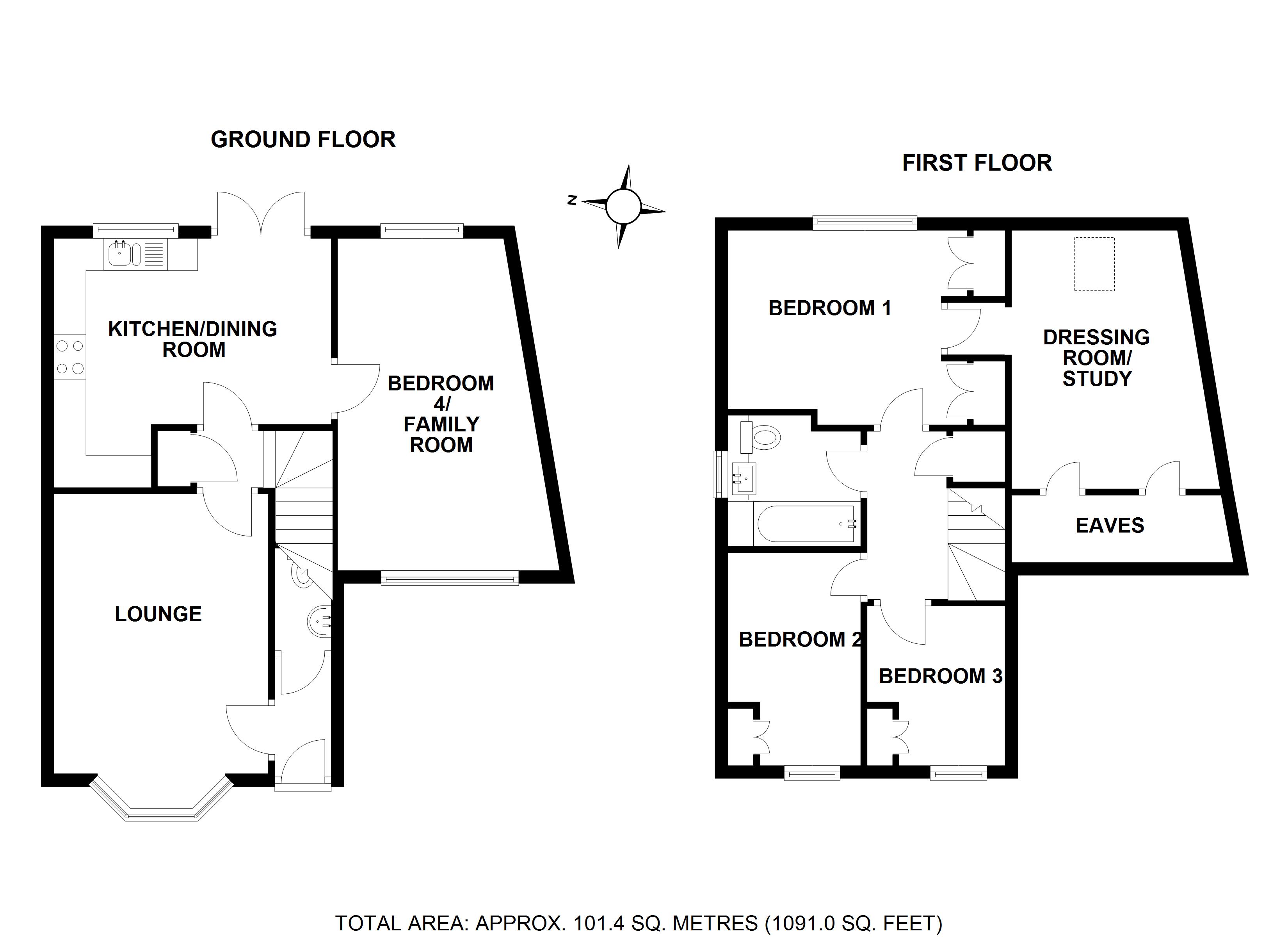 74, Grasmere, Hertfordshire floorplan