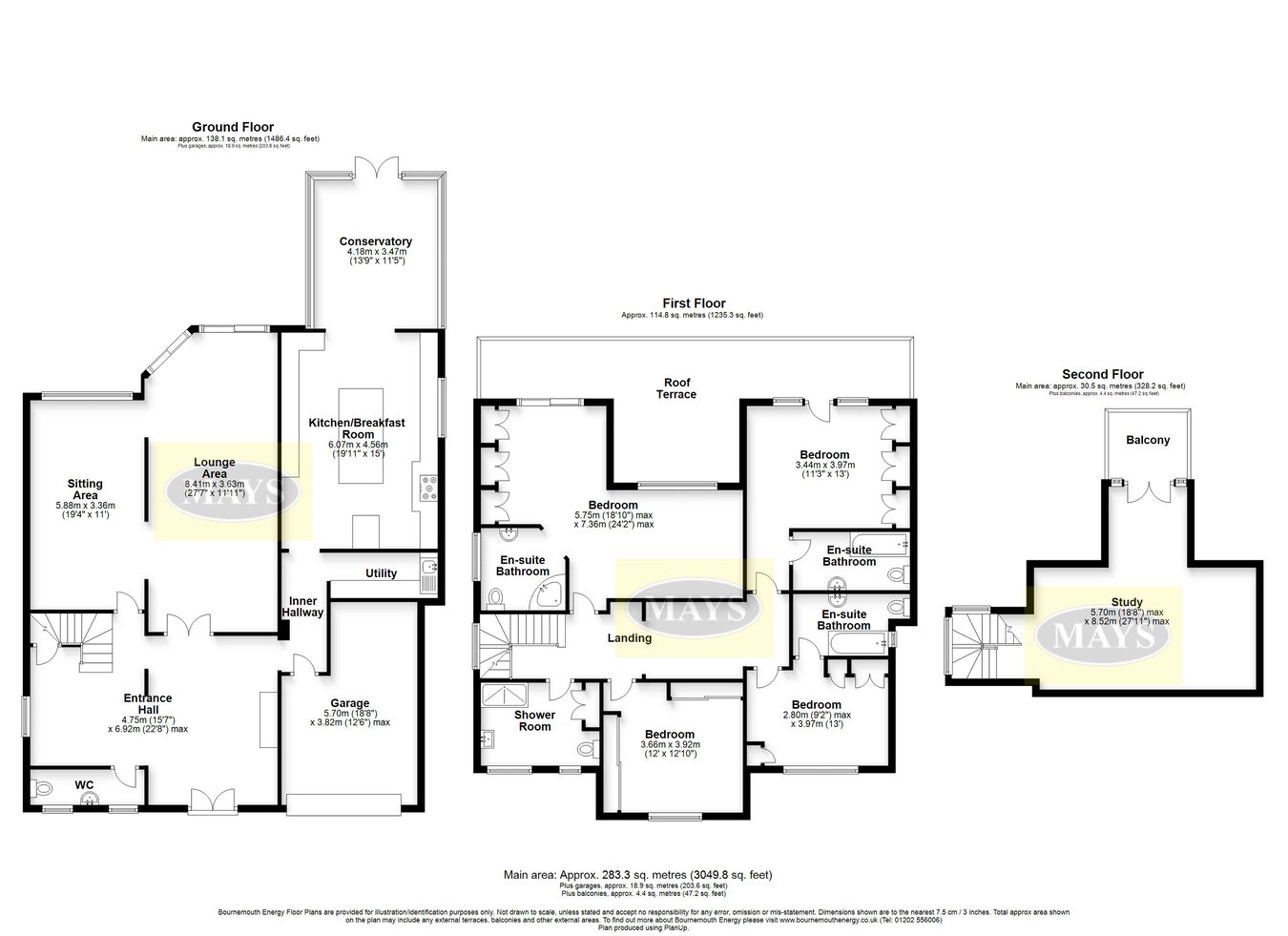 61, Chaddesley Glen, Sandbanks floorplan
