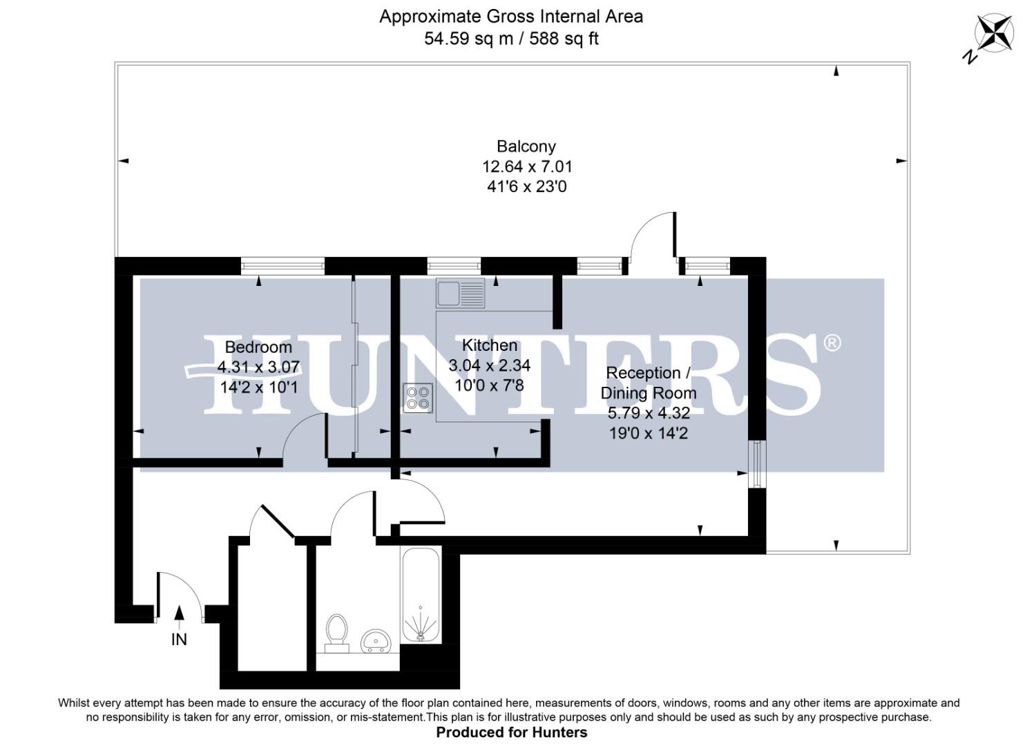 3 Gibson Point, Salisbury Road, Southall floorplan