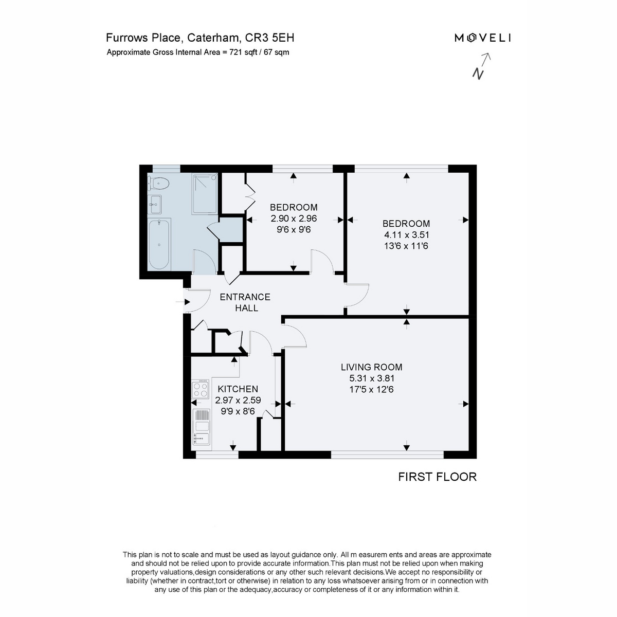 28, Furrows Place, Caterham floorplan