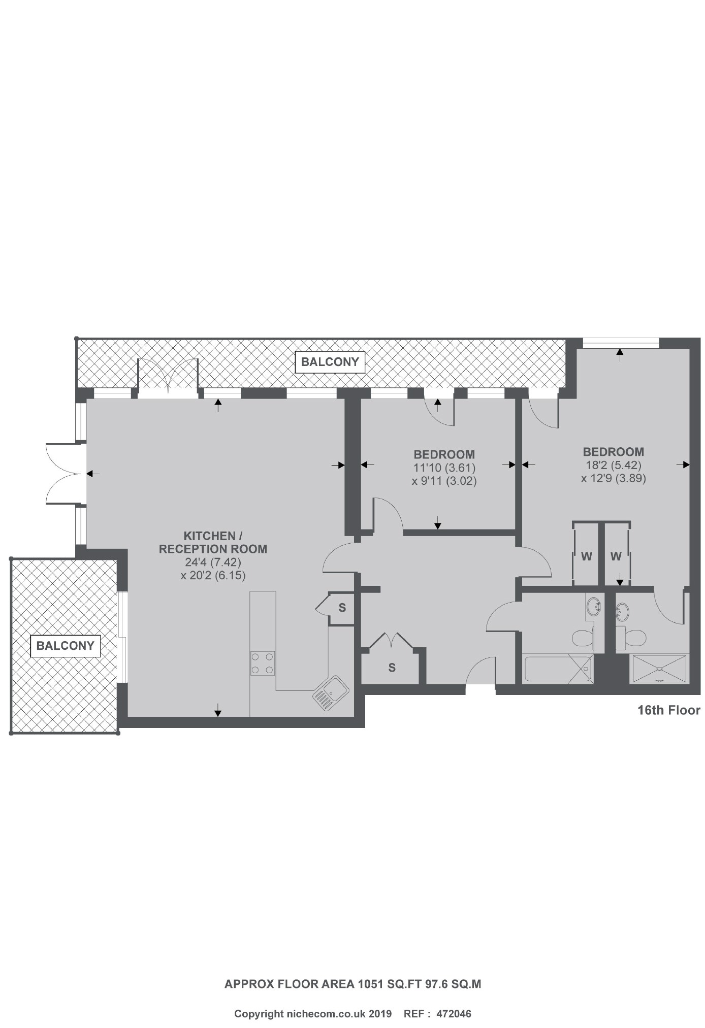 2 Bedrooms Flat to rent in Western Gateway, London E16