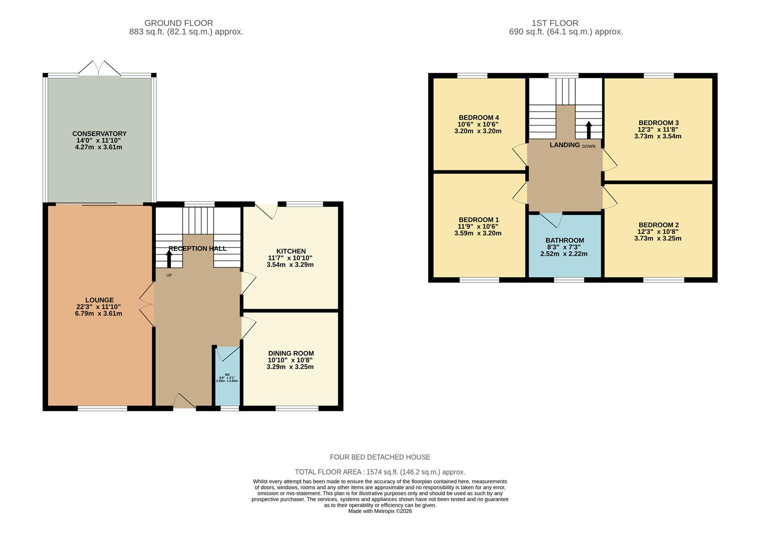 3, Coe Lane, Preston floorplan