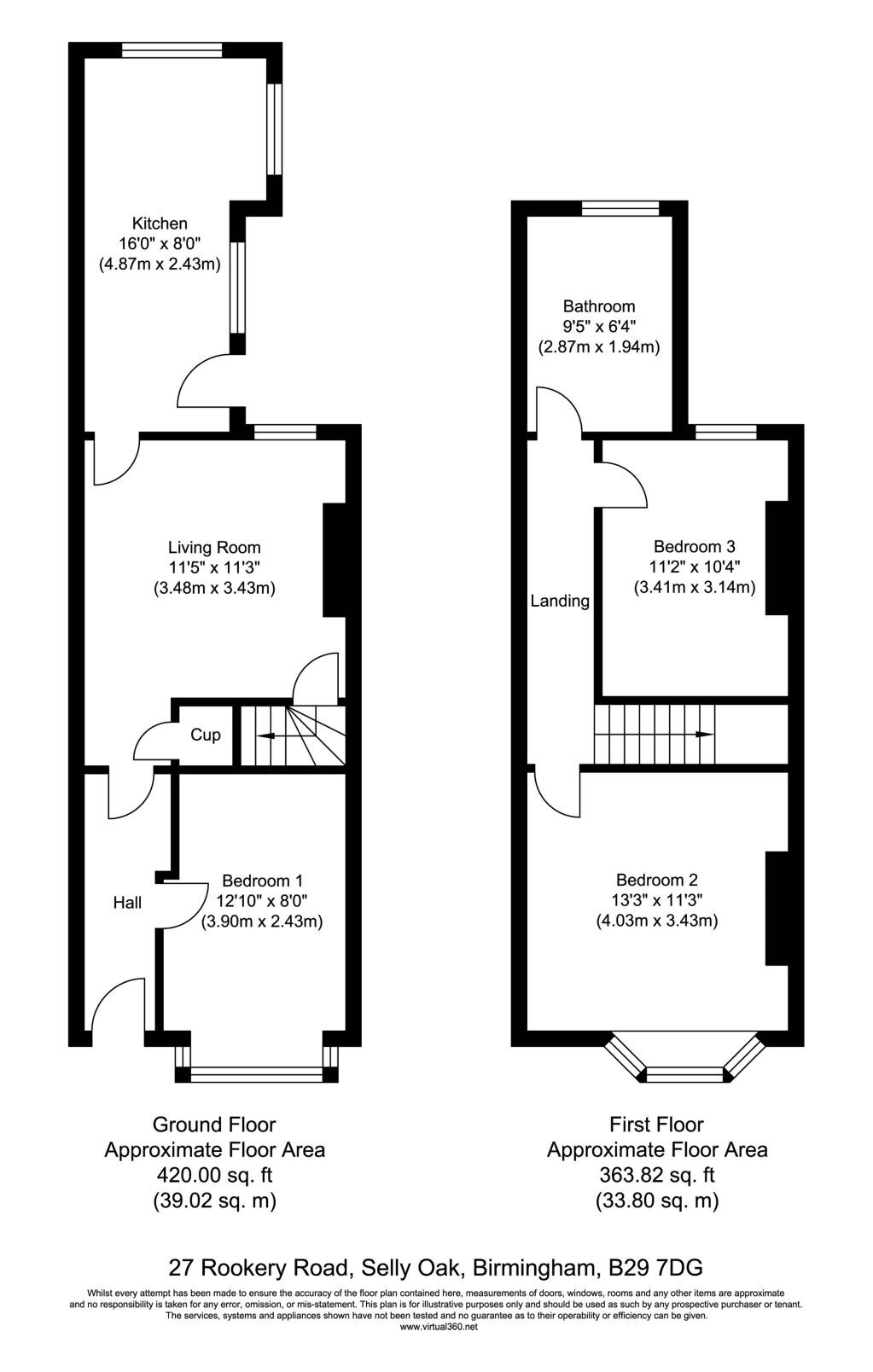 27, Rookery Road, Birmingham floorplan