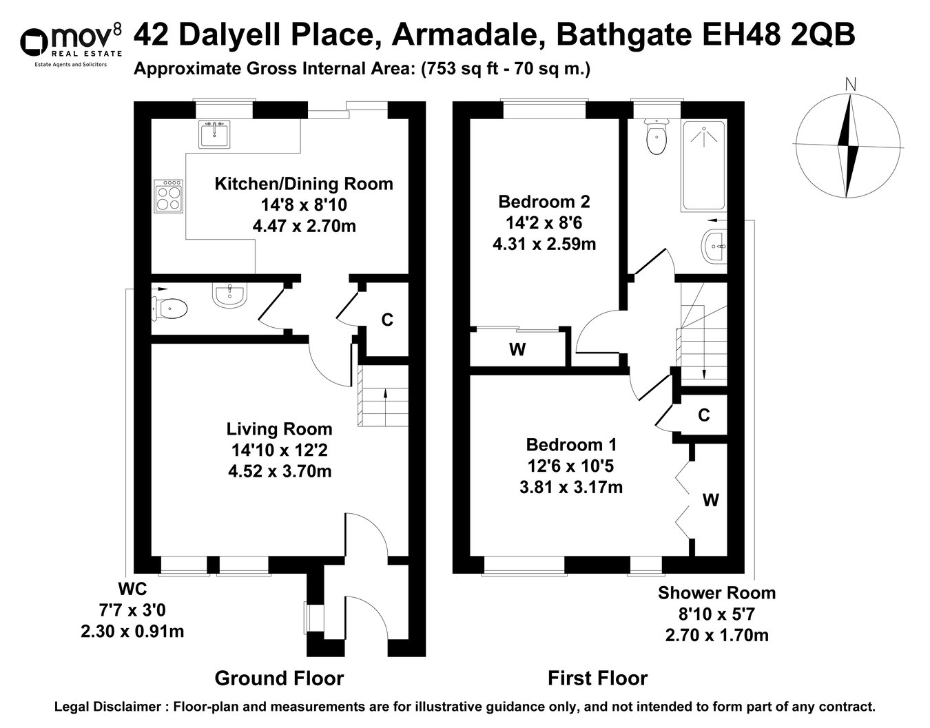 42, Dalyell Place, Bathgate floorplan