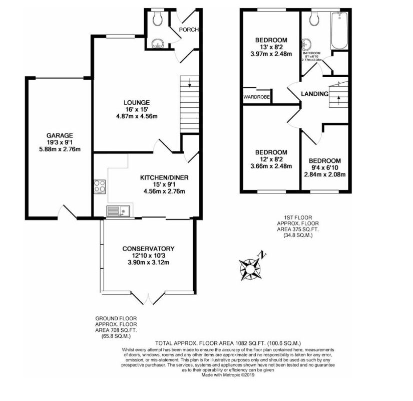 21 Bosnoweth, Helston floorplan