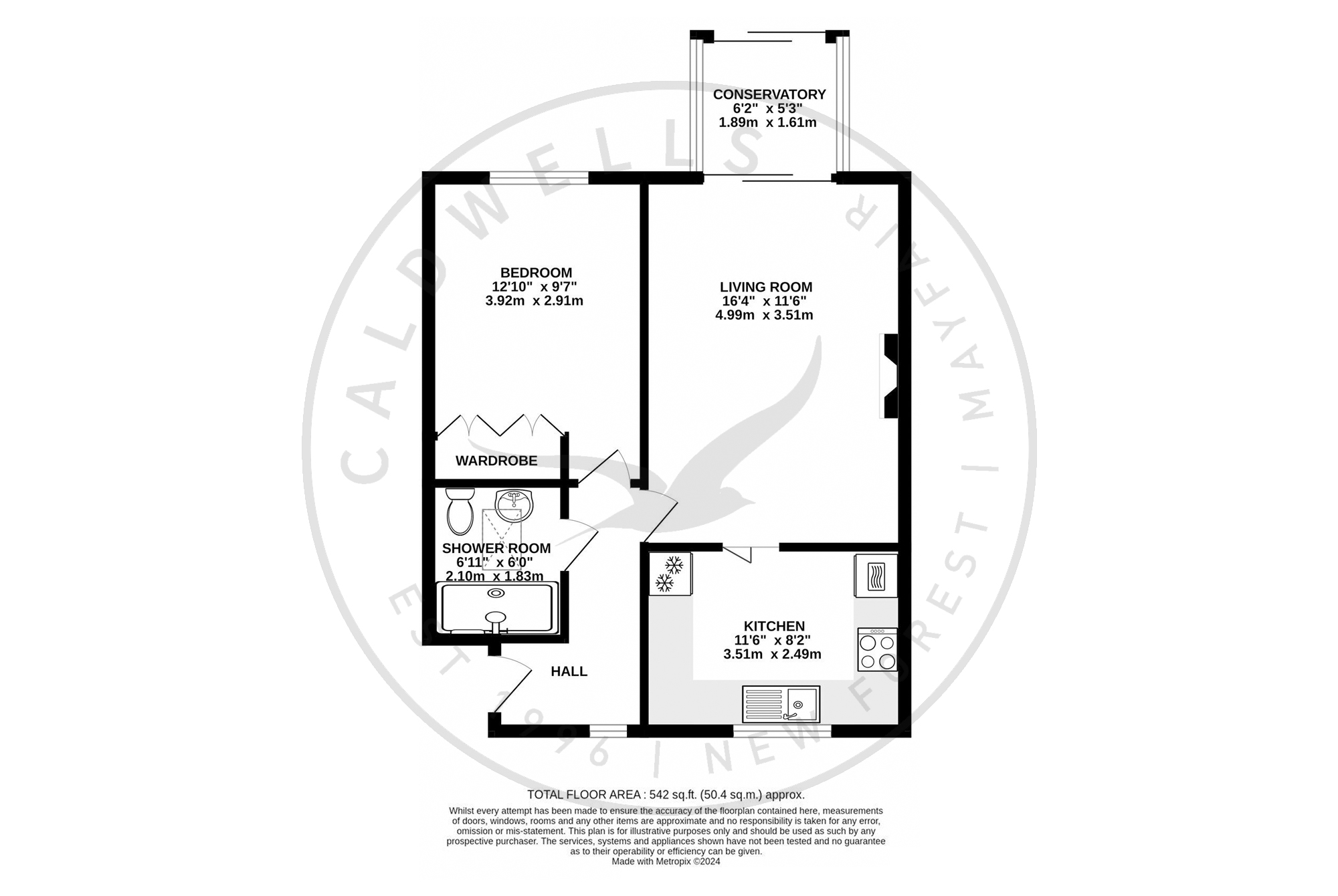 14, Pyrford Gardens, Lymington floorplan
