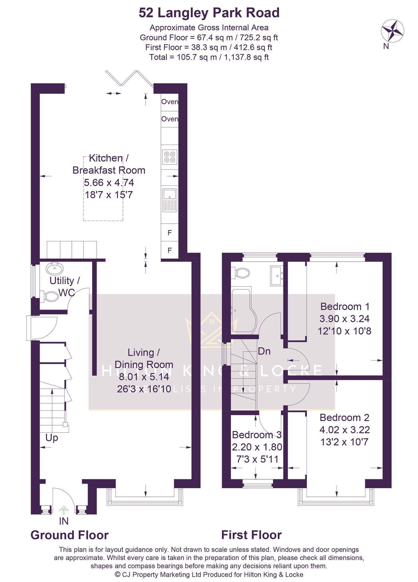 52, Langley Park Road, Iver floorplan