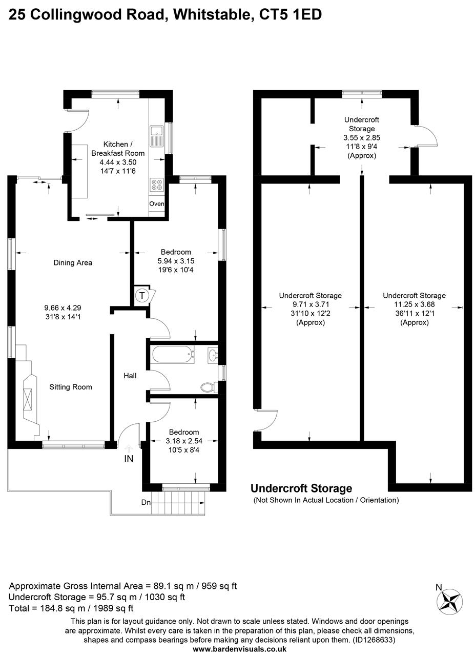 25, Collingwood Road, Whitstable floorplan