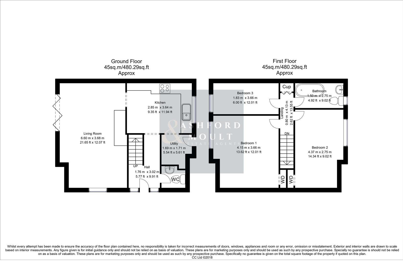 9, Broom Close, Nottingham floorplan