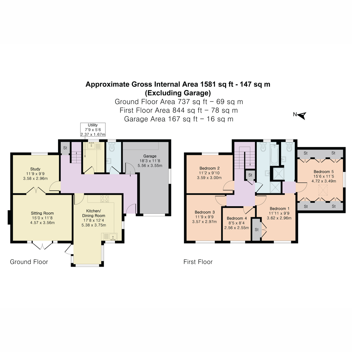 5, Bushnell Close, Headington floorplan