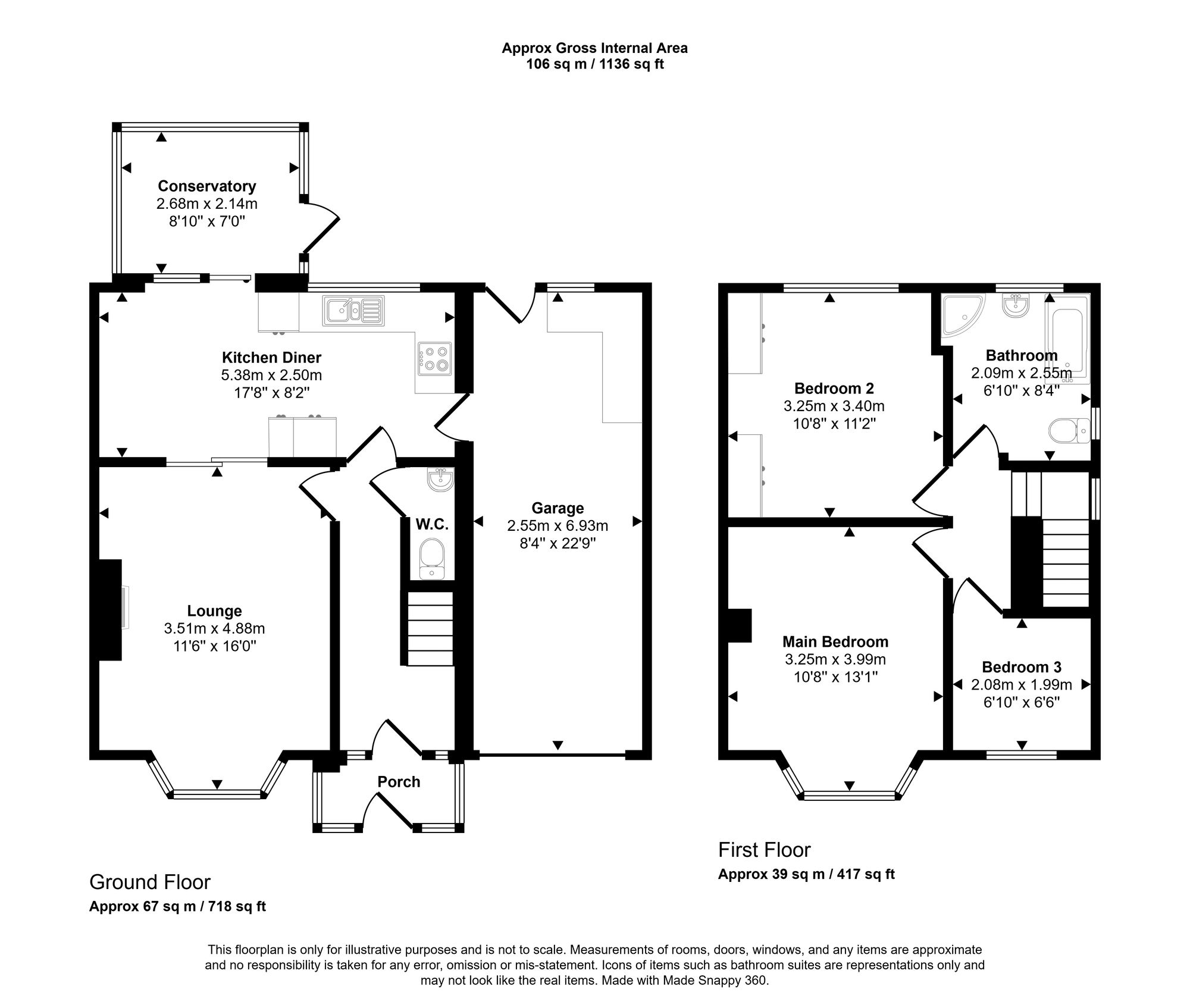 15 East Mount, Wigan floorplan