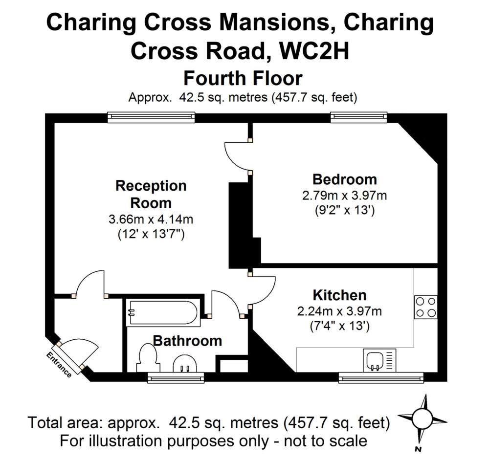 1 Bedrooms Flat to rent in Charing Cross Road, Covent Garden WC2H