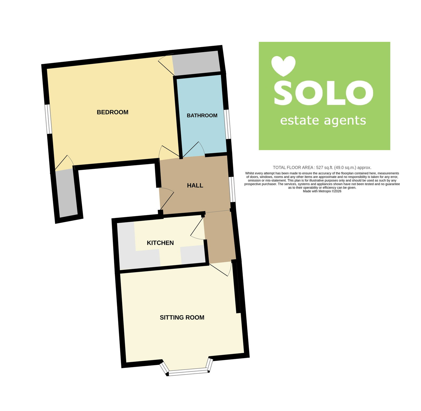 84,Flat A, North Street, Ripon floorplan
