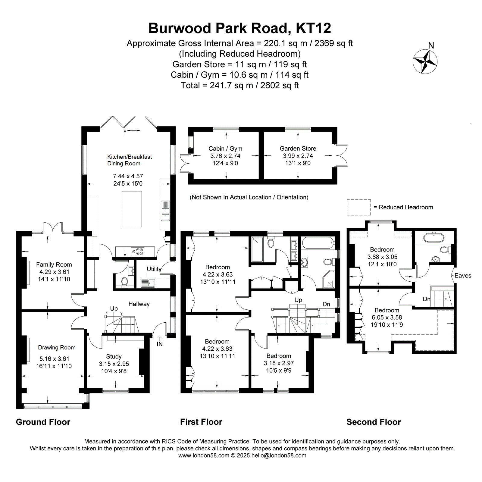 20, Burwood Park Road, Walton-on-Thames floorplan