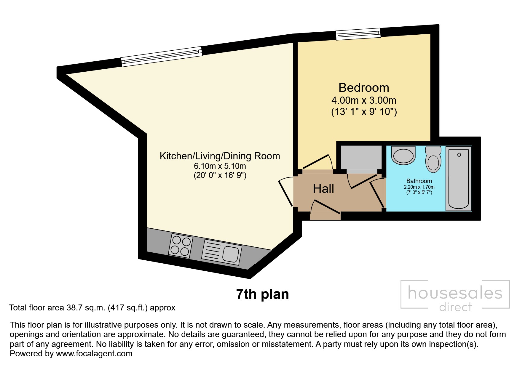 67, Clarence House, Leeds floorplan