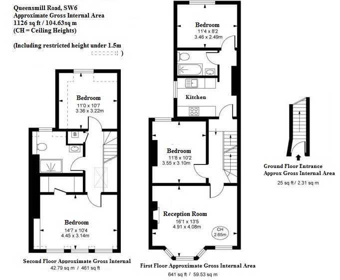4 Bedrooms Maisonette to rent in 91 Queensmill Road, Fulham SW6