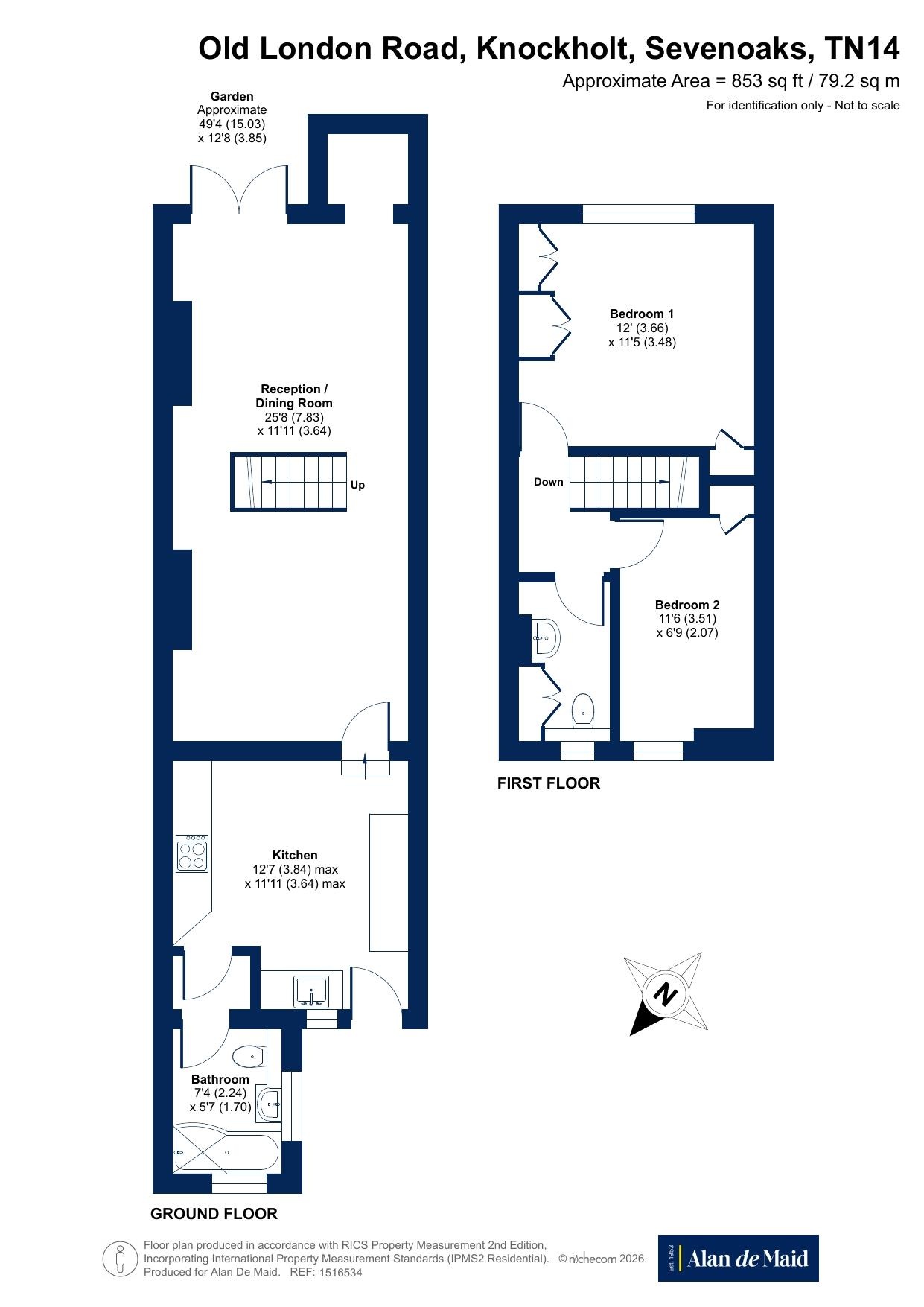 3 Ash Tree Cottages,, Old London Road, Sevenoaks floorplan