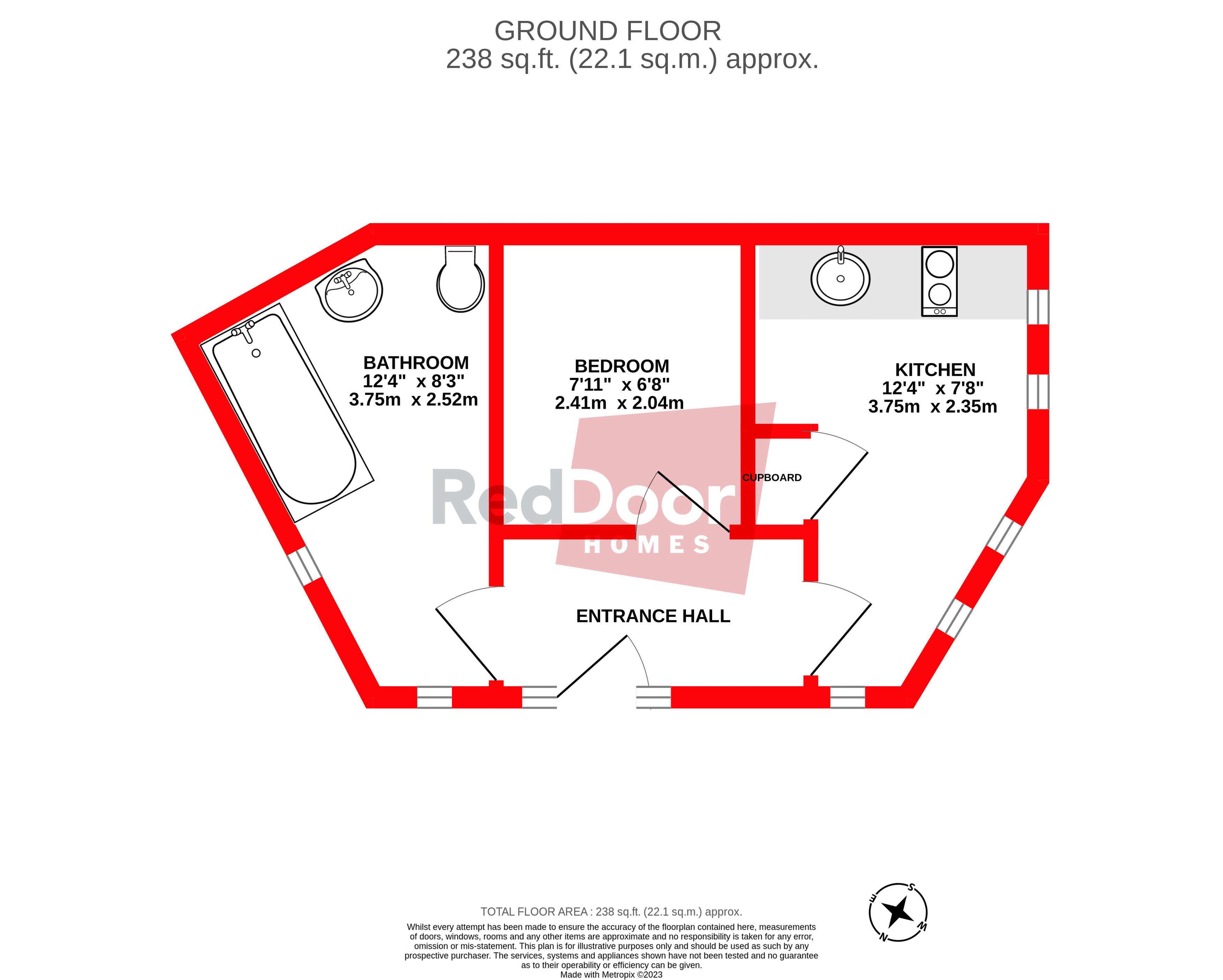 Flat 1 Livingstone Building, Barnsole Road, Gillingham floorplan