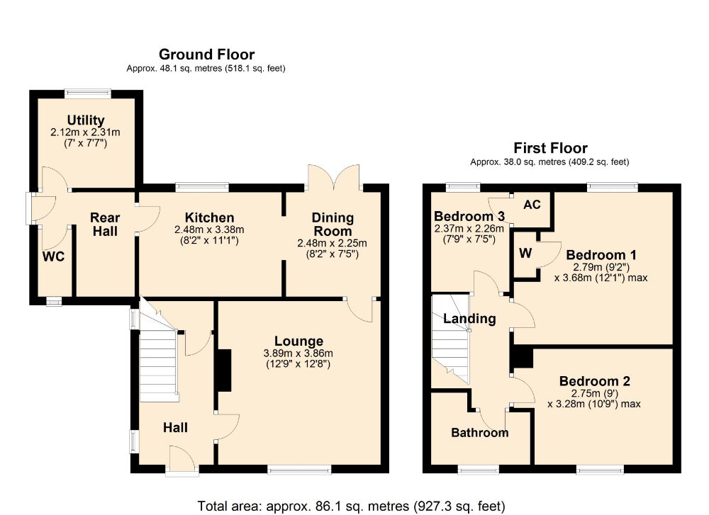 3 Bedrooms End terrace house for sale in Holdenby Road, Spratton, Northampton NN6