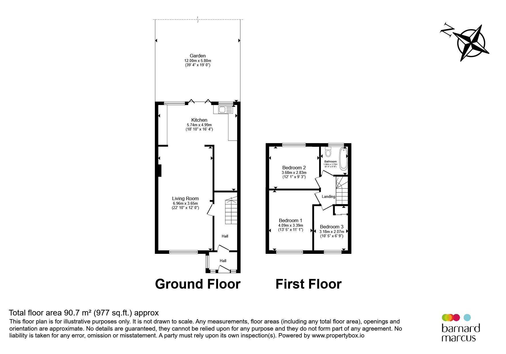 14, Llanthony Road, Morden floorplan