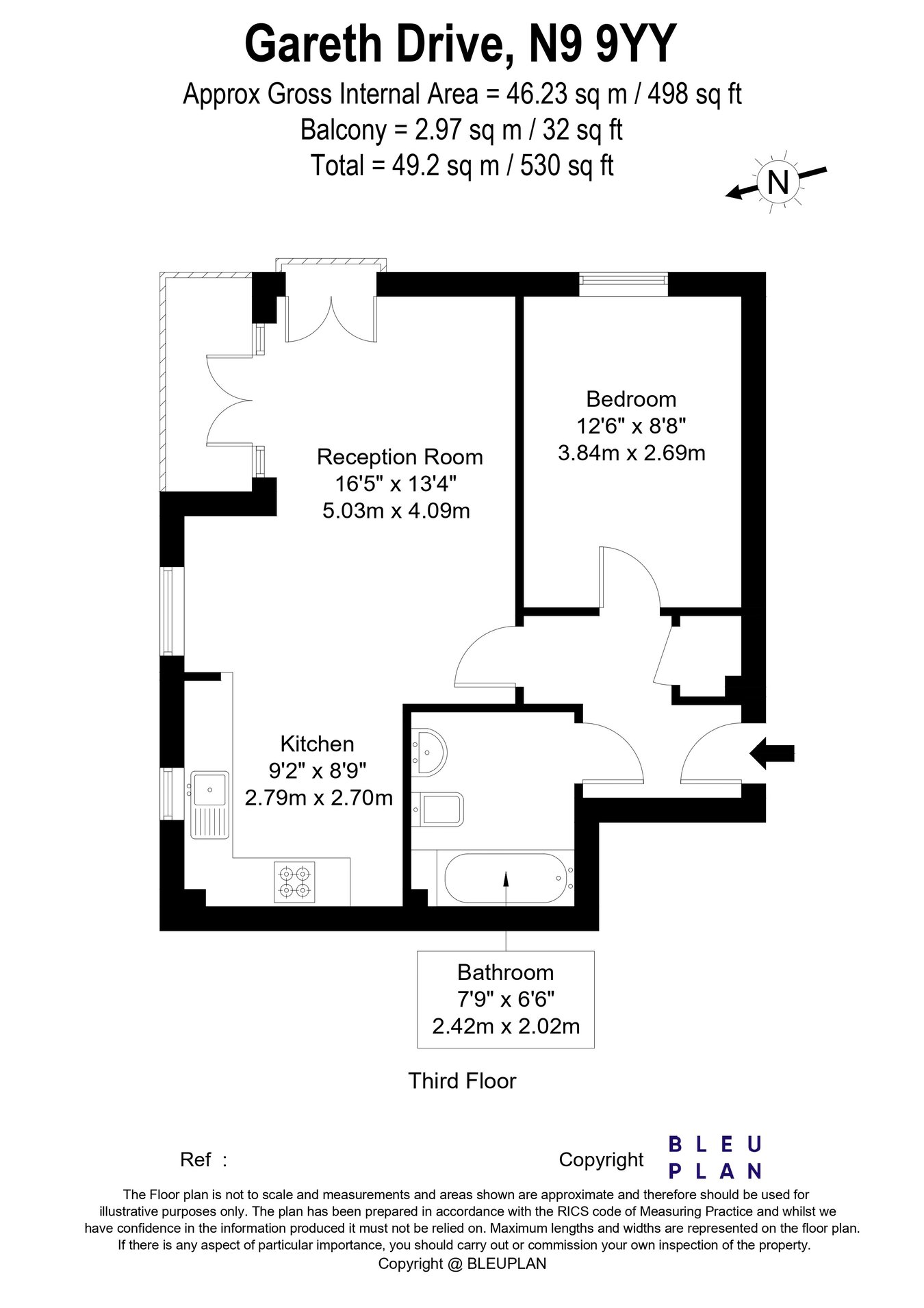 Gareth Drive, London, N9 floorplan