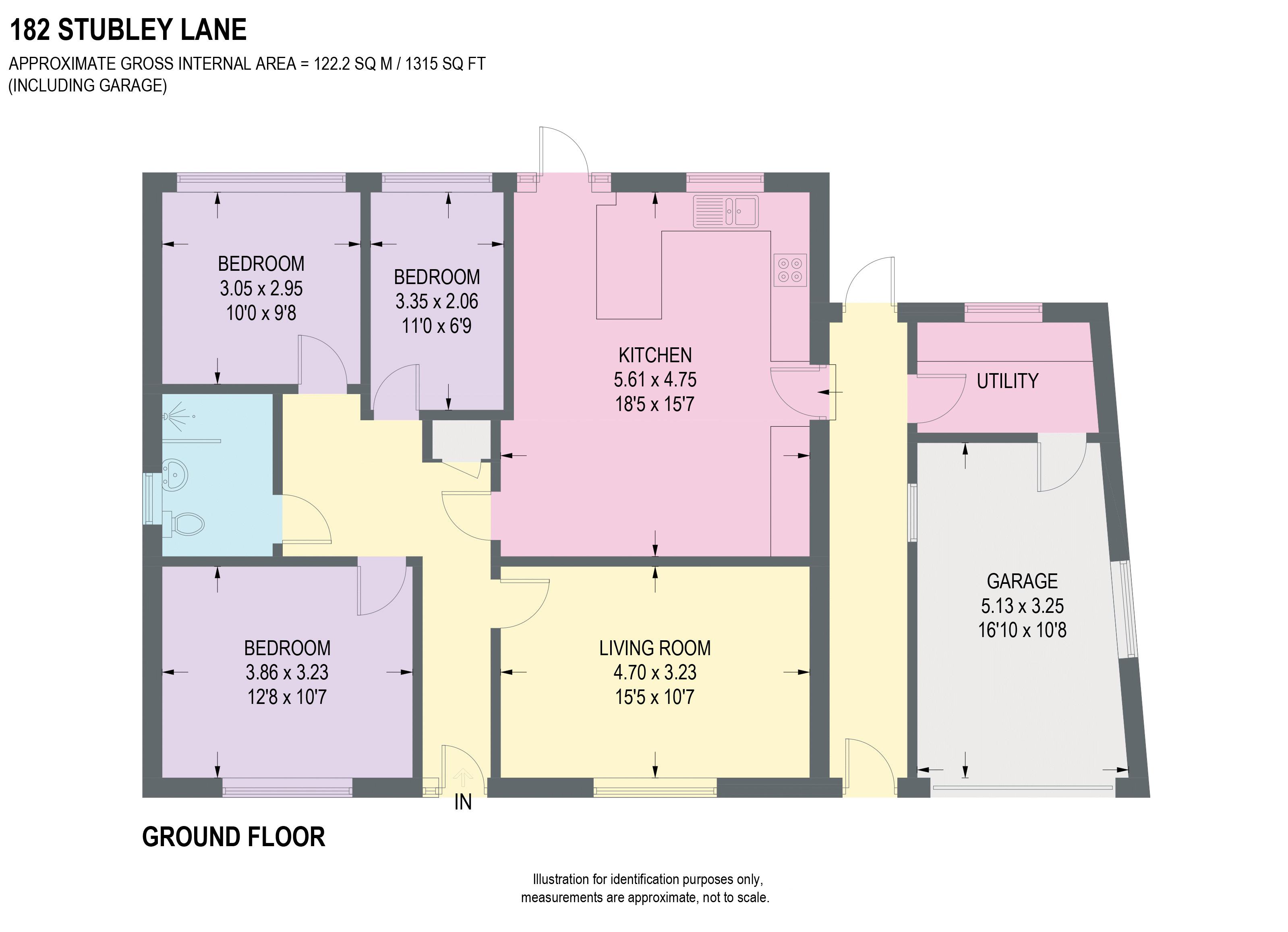 182, Stubley Lane, Dronfield floorplan