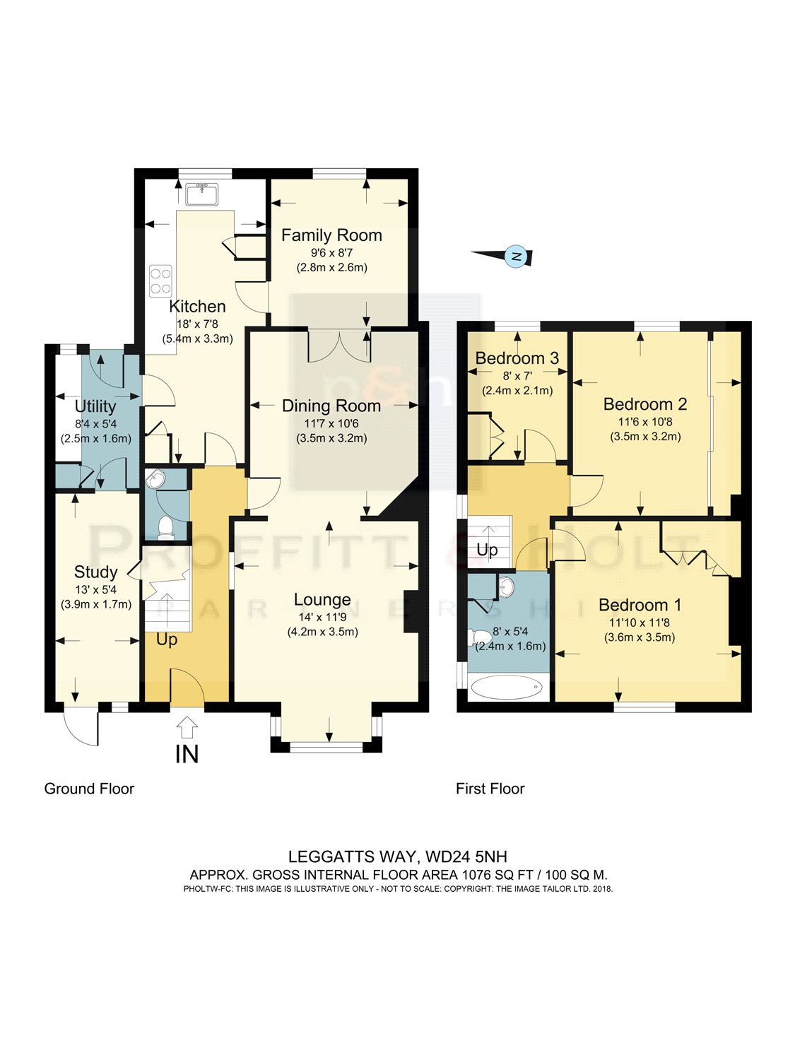 3 Bedrooms Semi-detached house for sale in Leggatts Way, Watford WD24