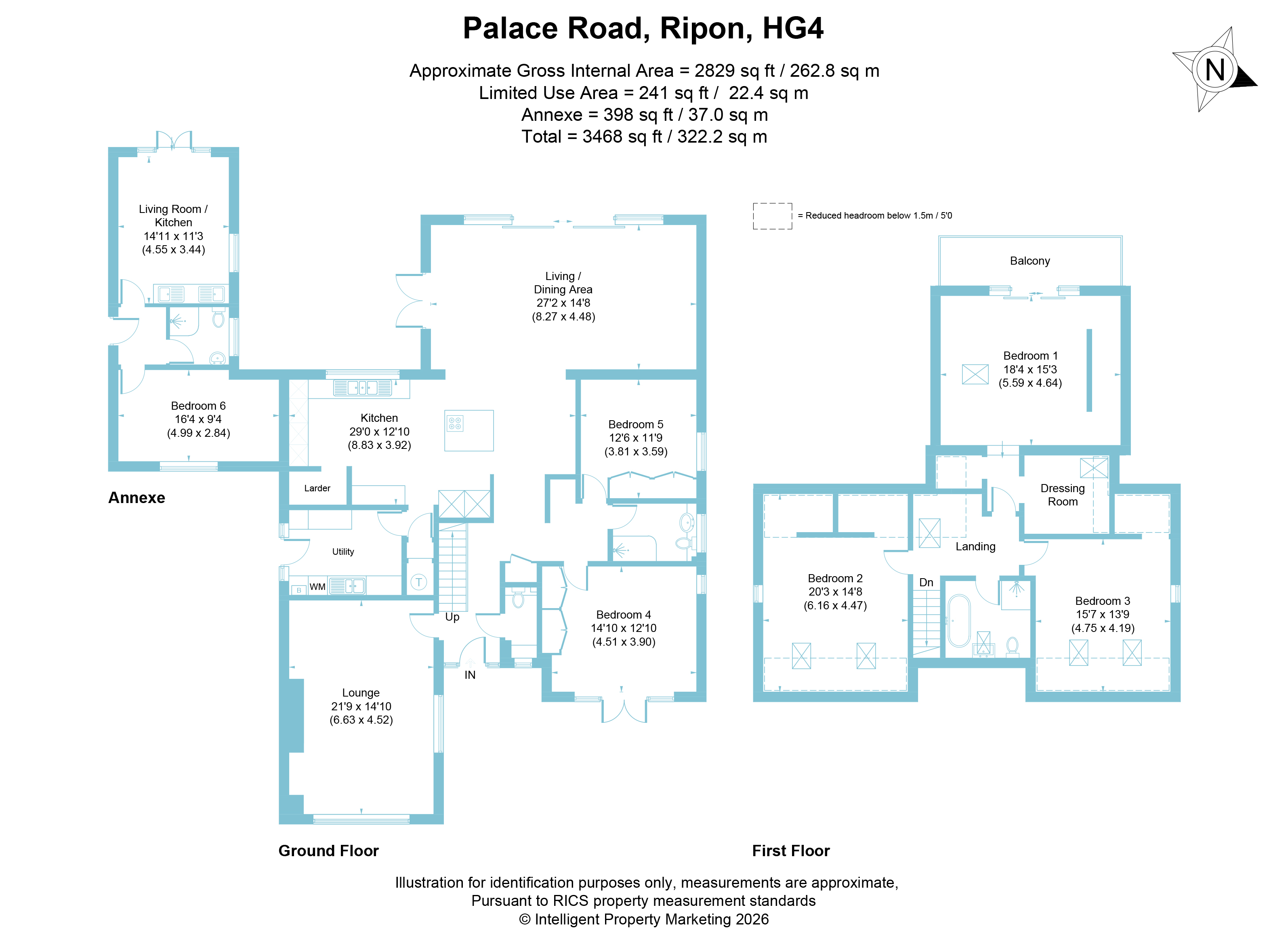 72, Palace Road, North Yorkshire floorplan