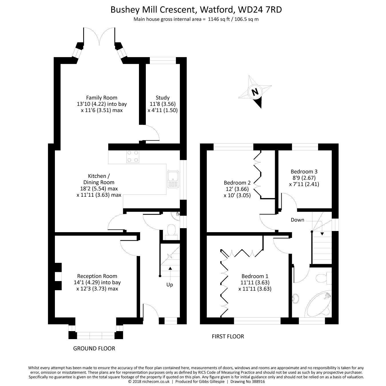 3 Bedrooms Semi-detached house for sale in Bushey Mill Crescent, Watford, Hertfordshire WD24