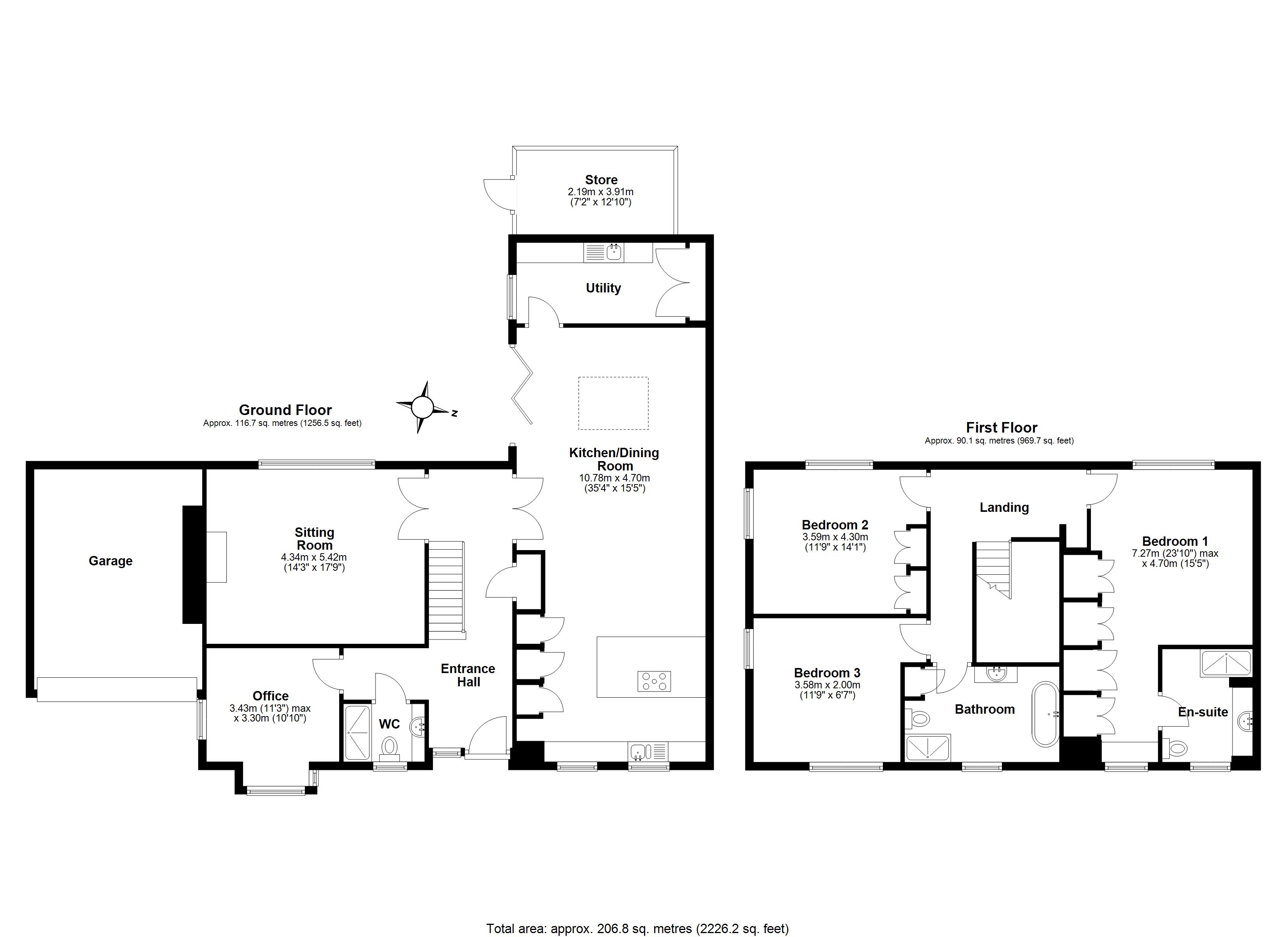 11, Charles Court, Exmouth floorplan