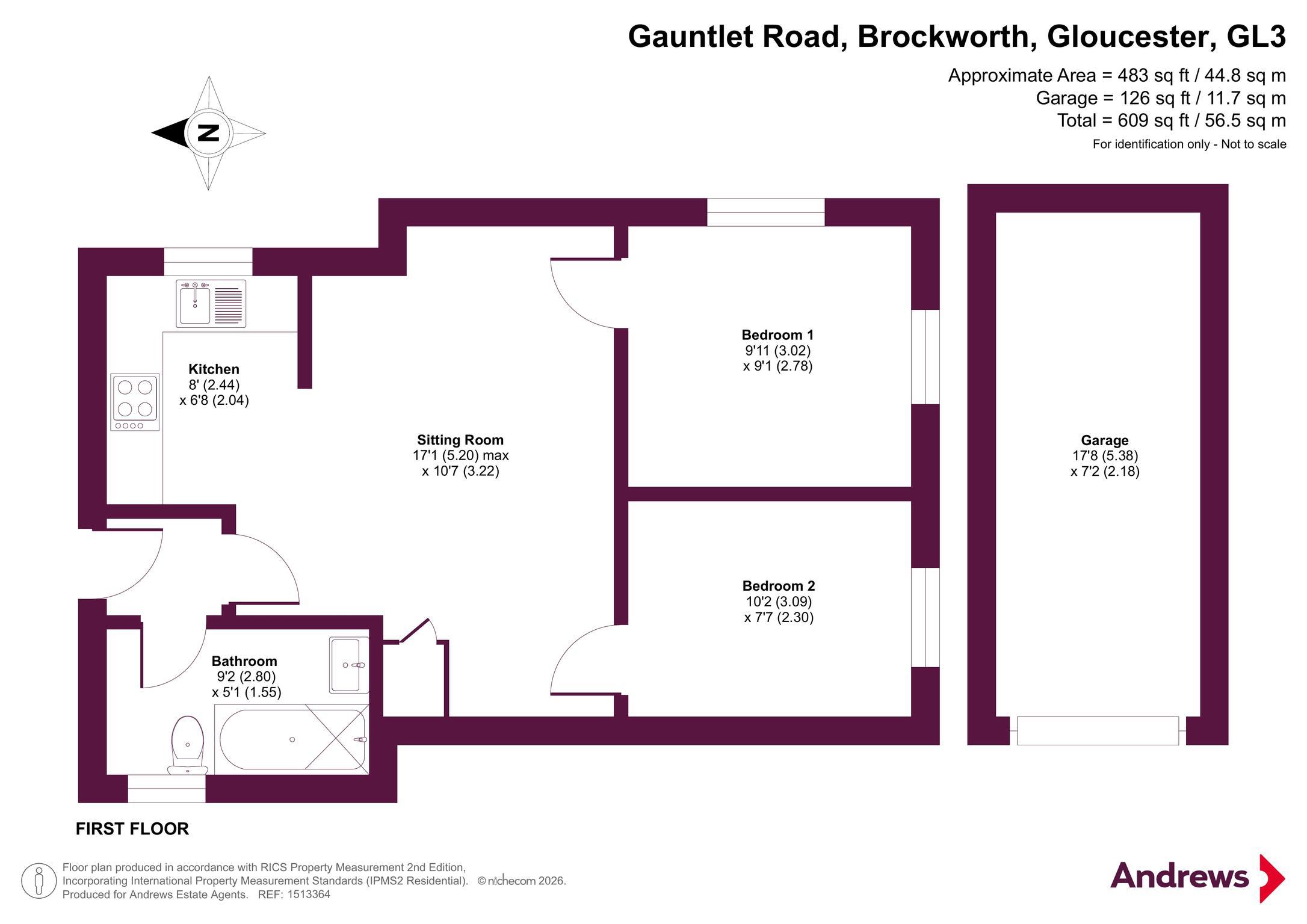 2, Gauntlet Road, Gloucester floorplan