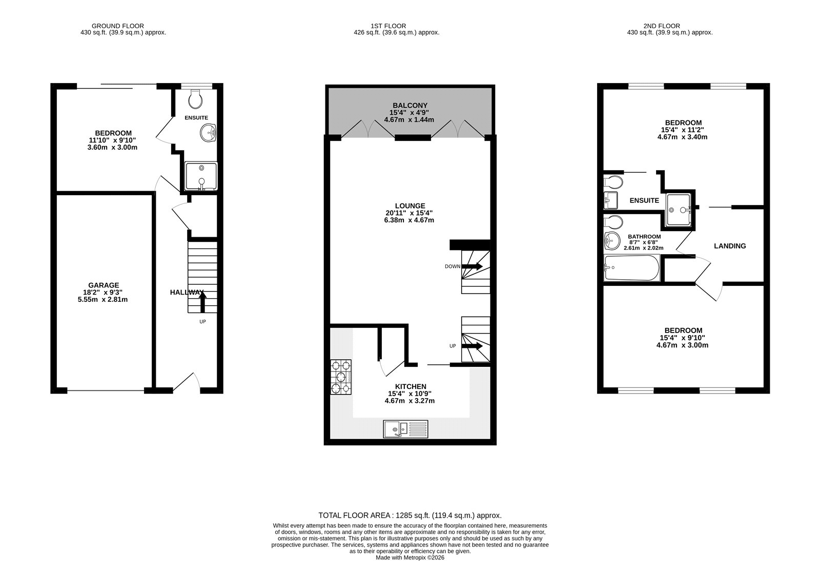 20, Quayside Close, Nottinghamshire floorplan