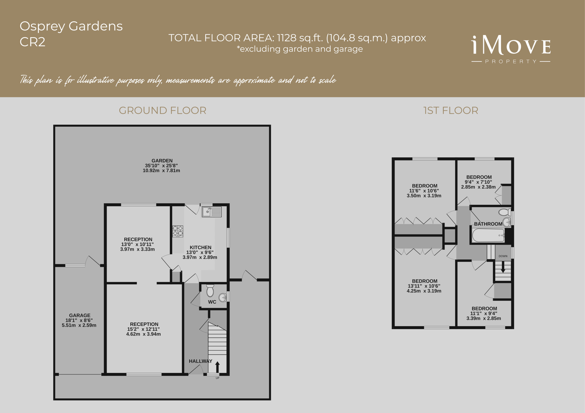 16, Osprey Gardens, South Croydon floorplan