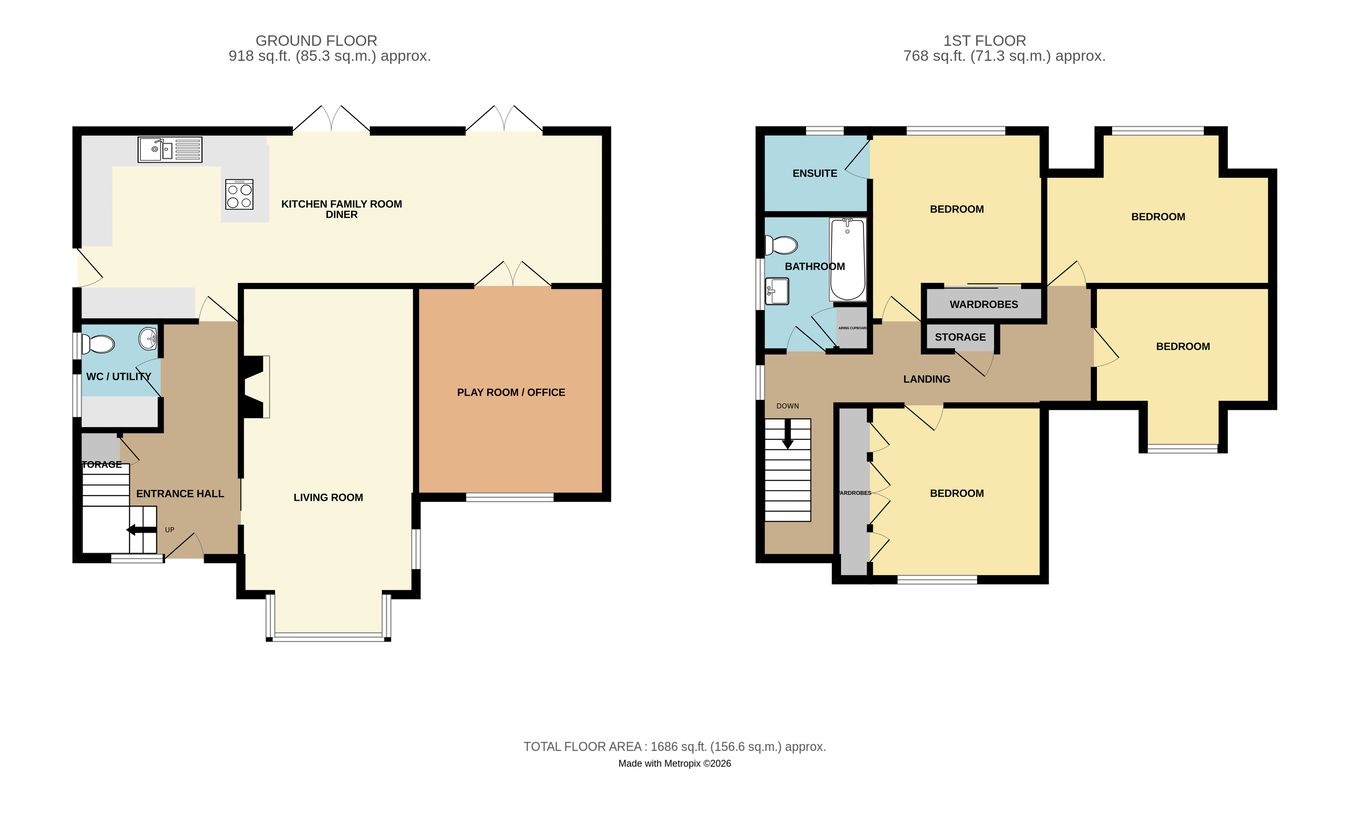 19, Holly Tree Gardens, Rayleigh floorplan
