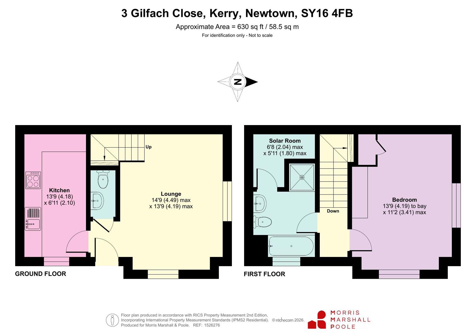 3, Gilfach Close, Newtown floorplan