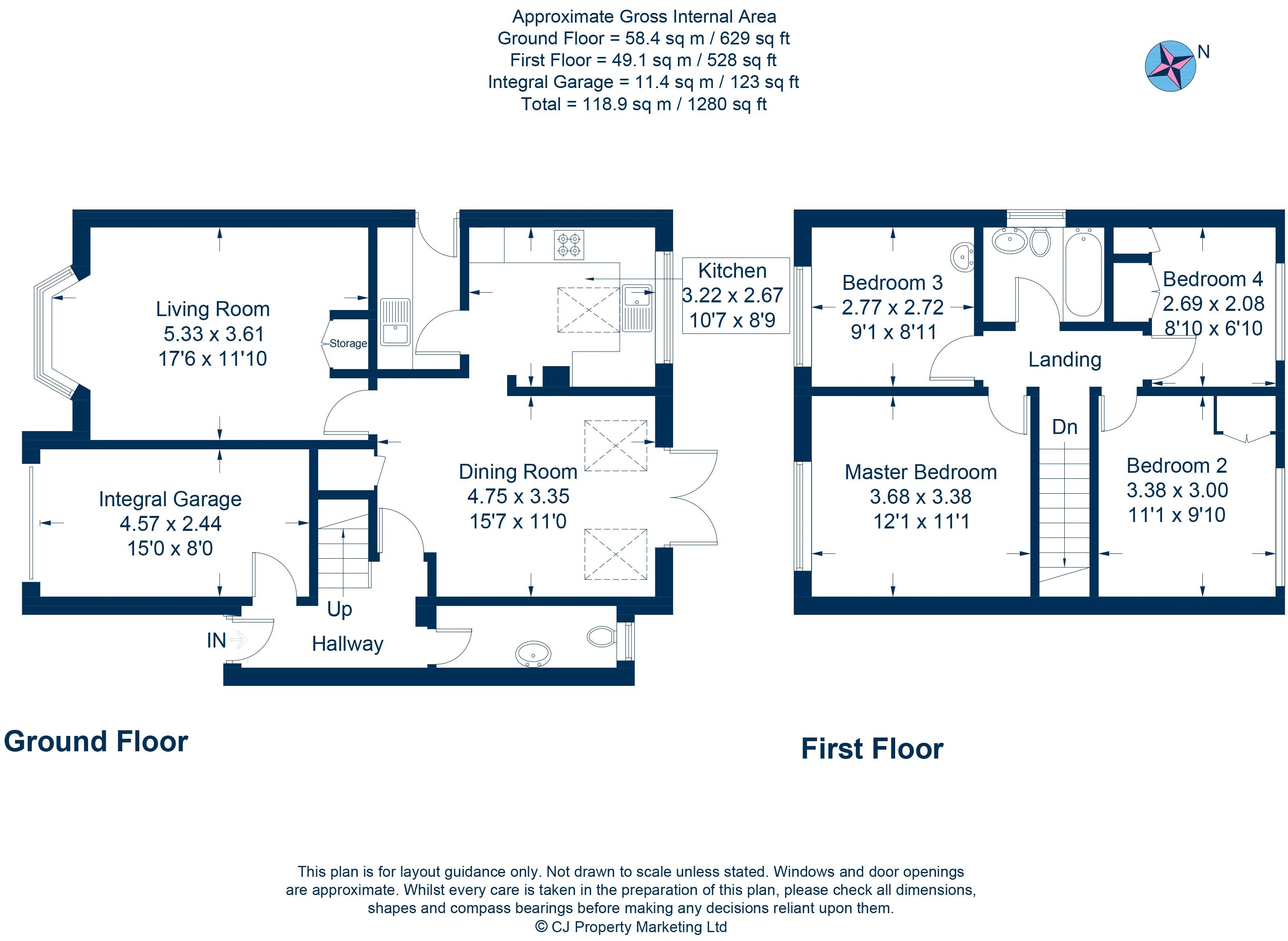 4 Bedrooms Detached house for sale in Rectory Close, Marsh Gibbon, Bicester OX27