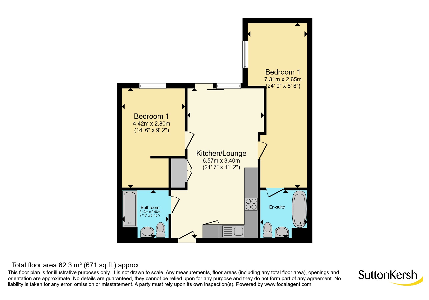Apartment 709, 12, Parliament Street, Merseyside floorplan