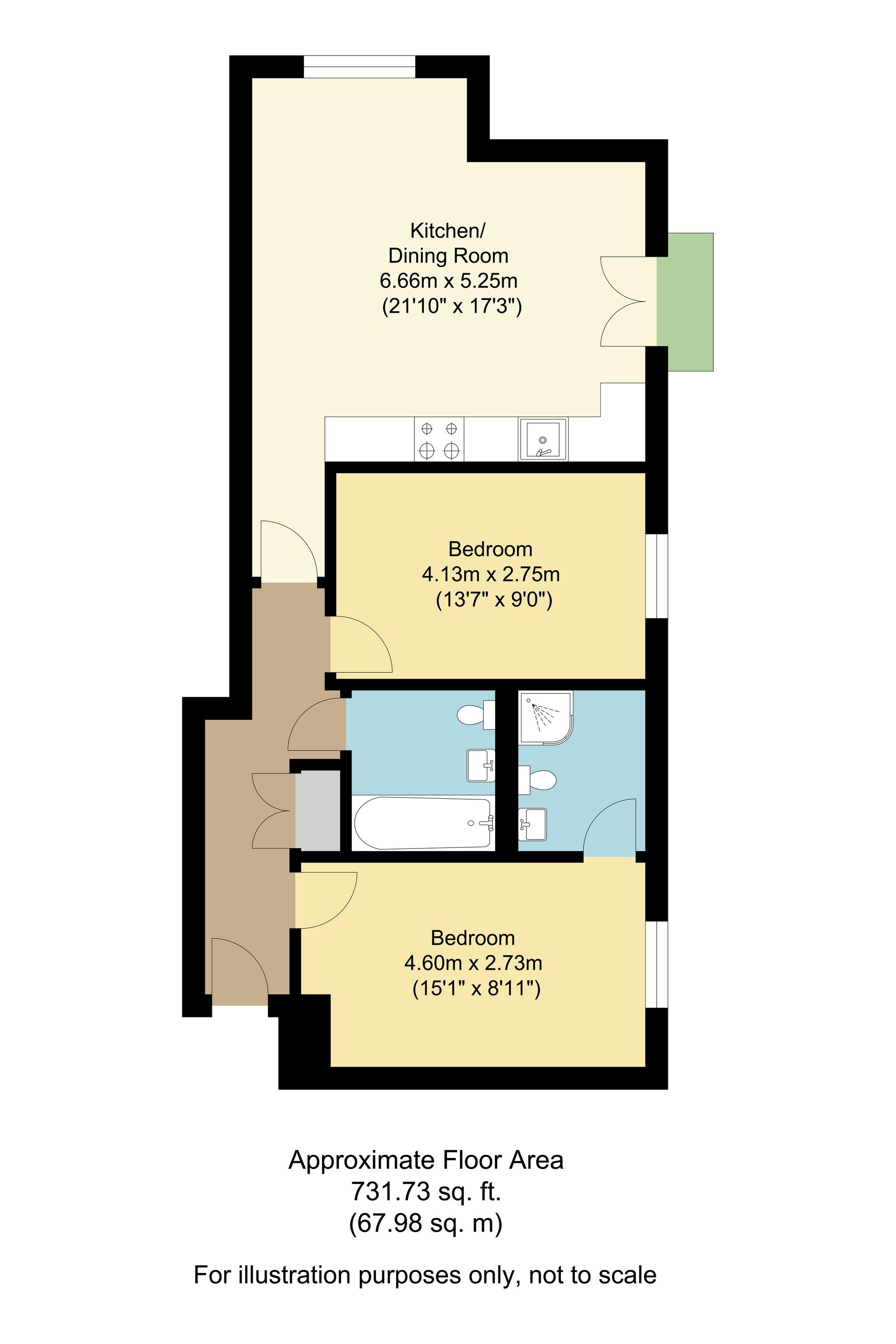 Flat 8, 17 Collison Avenue, Barnet floorplan