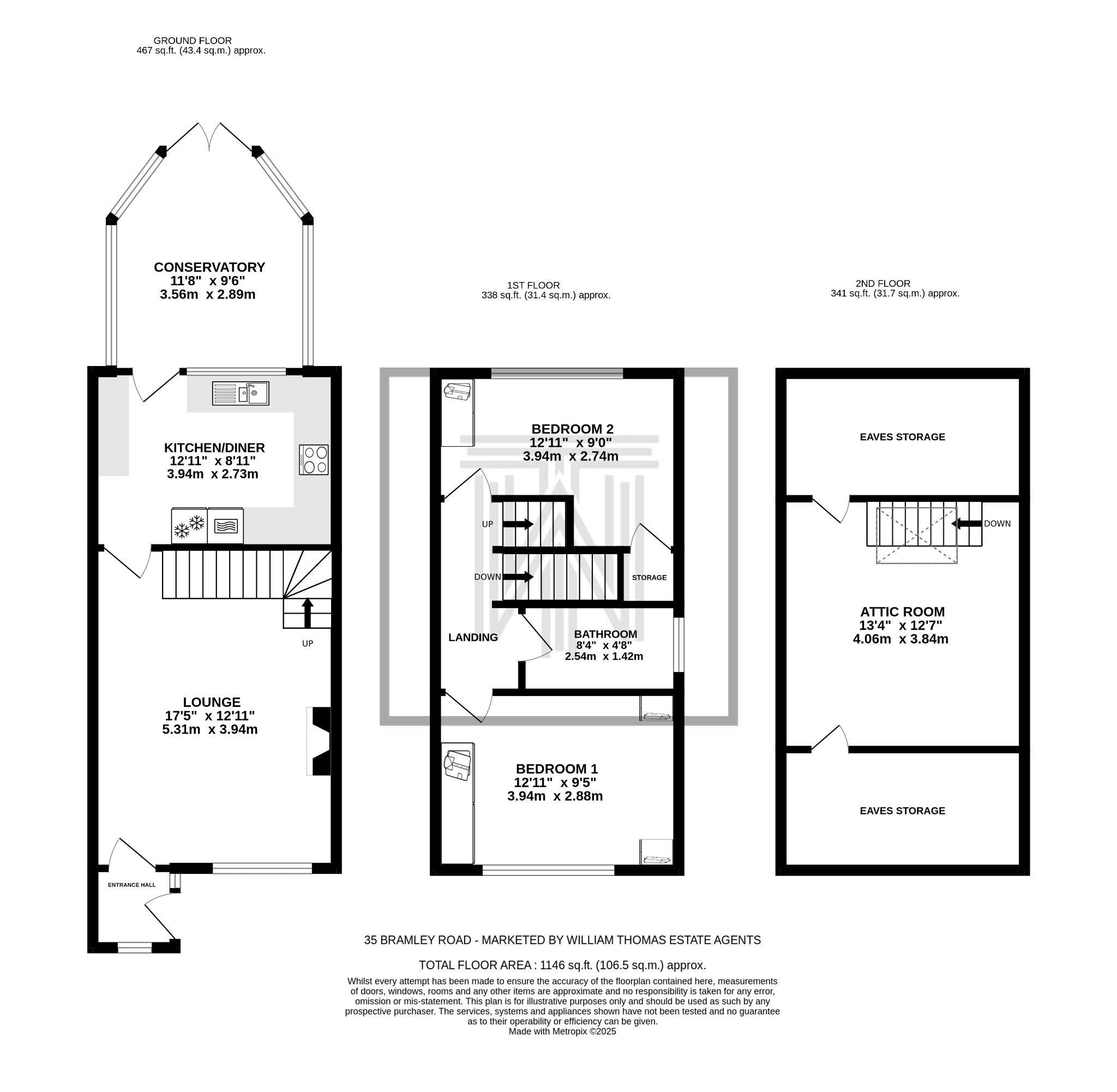 35, Bramley Road, Bolton, BL1 floorplan