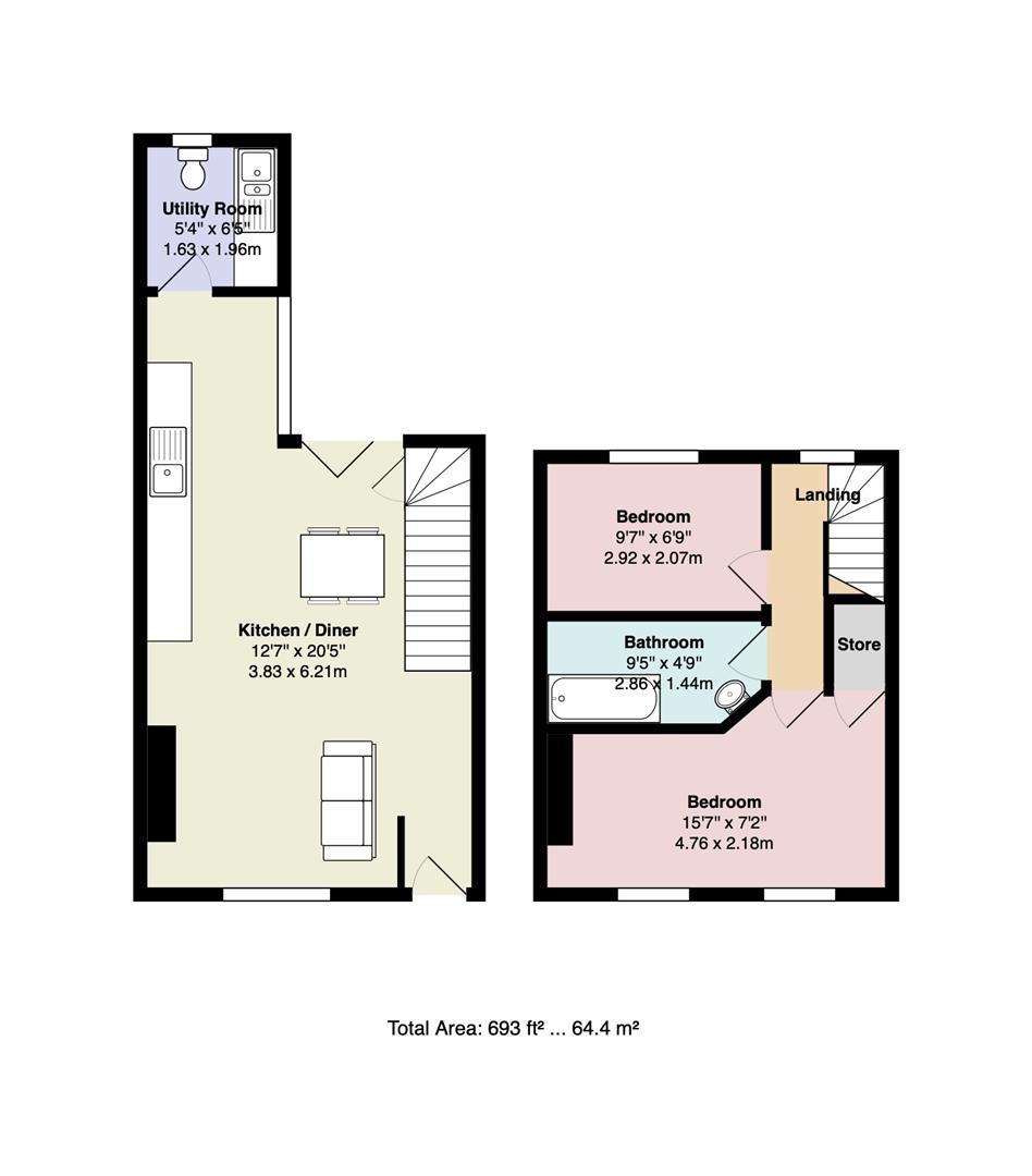 16, Iestyn Street, Cardiff floorplan