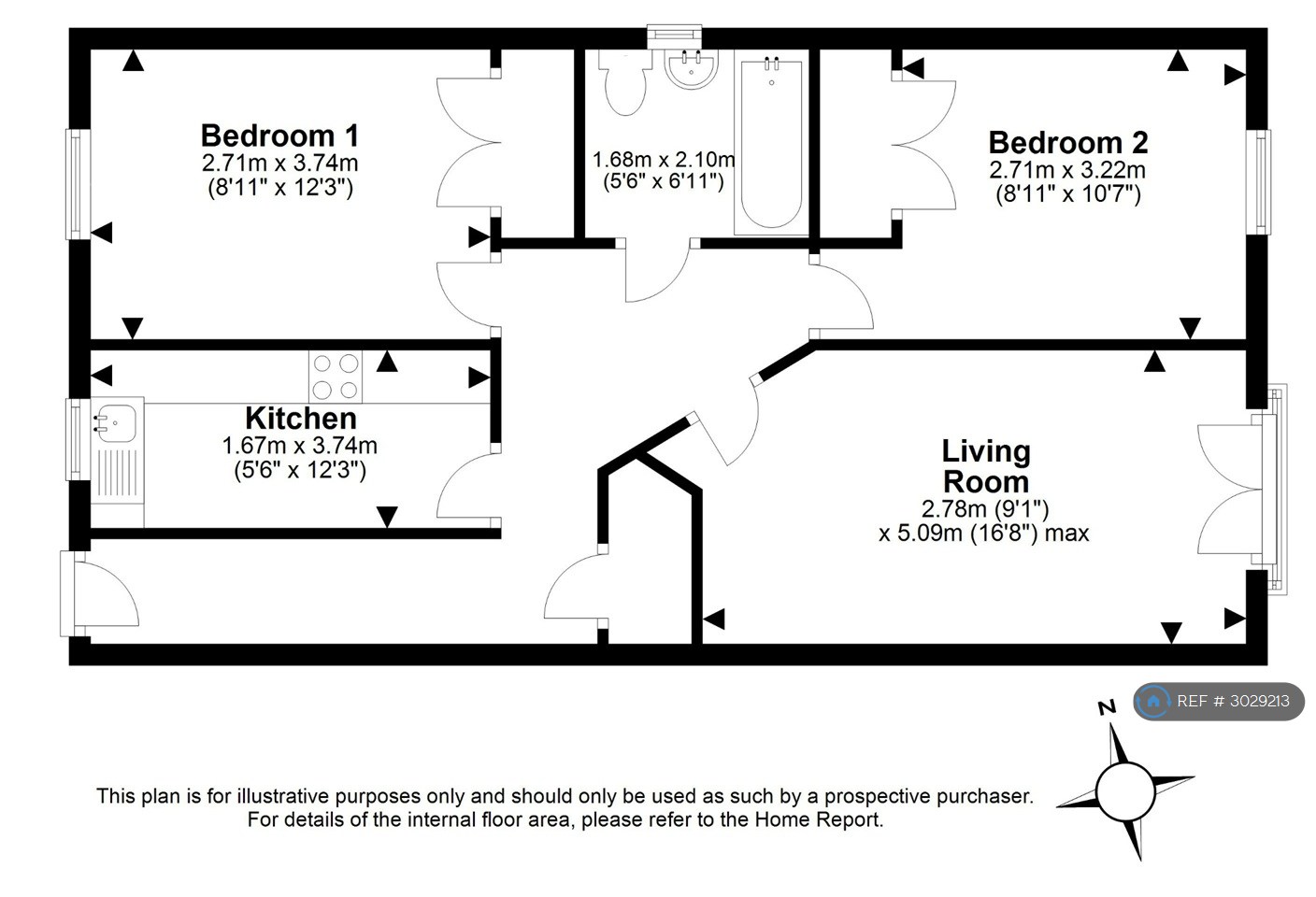 A Polton Street, Bonnyrigg floorplan