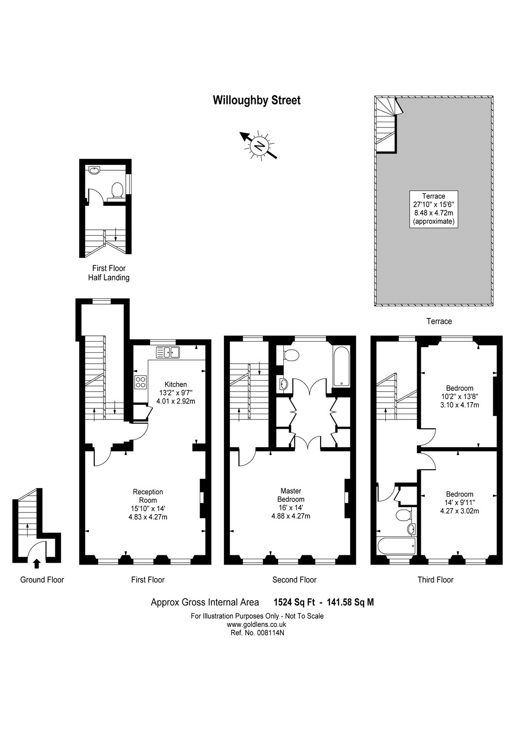 3 Bedrooms Maisonette for sale in Willoughby Street, Bloomsbury, London WC1A