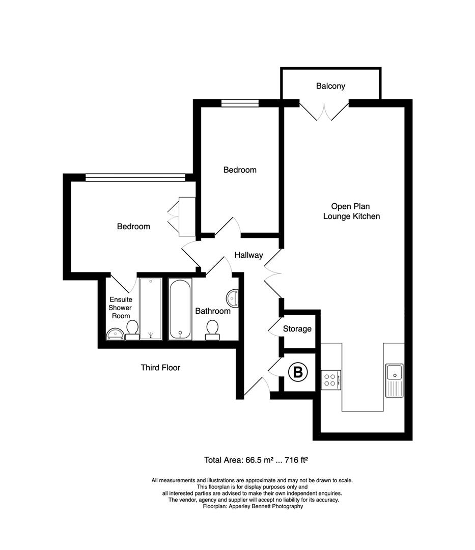 Flat 20, The Laurels, Knighton Park Road, Leicester floorplan