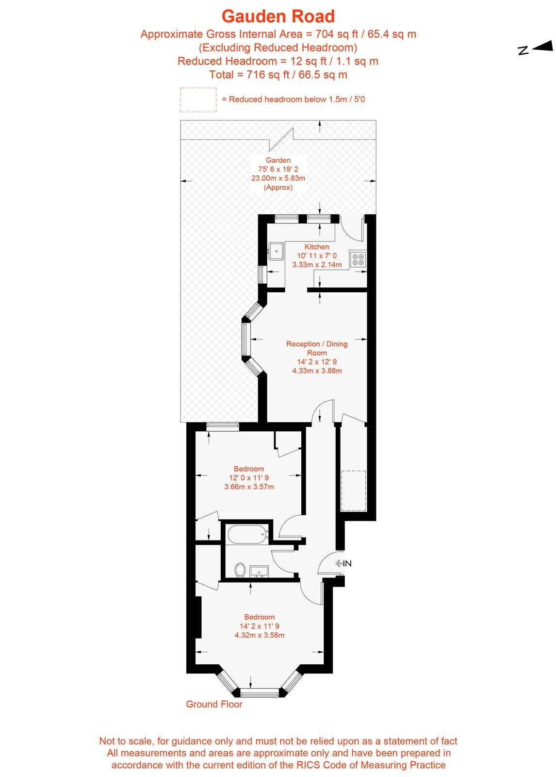 Gauden Road, London floorplan
