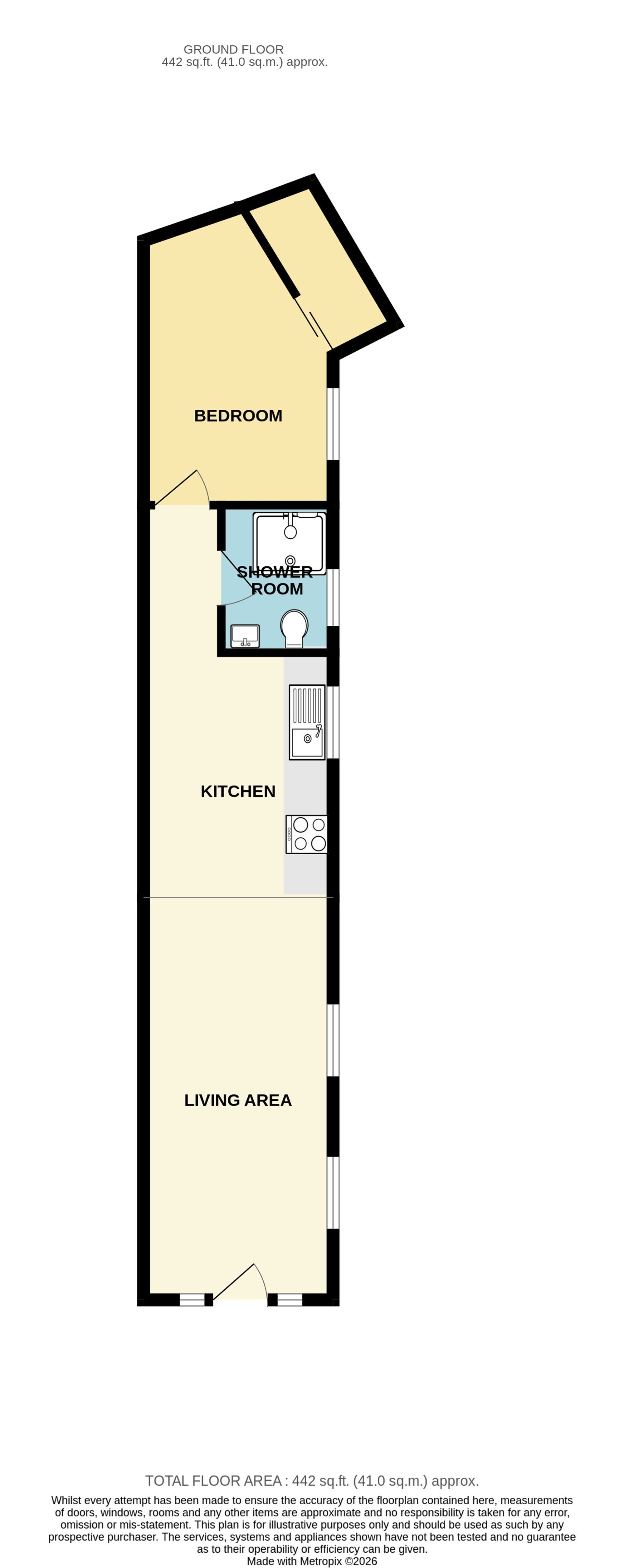 58a Church Street, Newquay floorplan