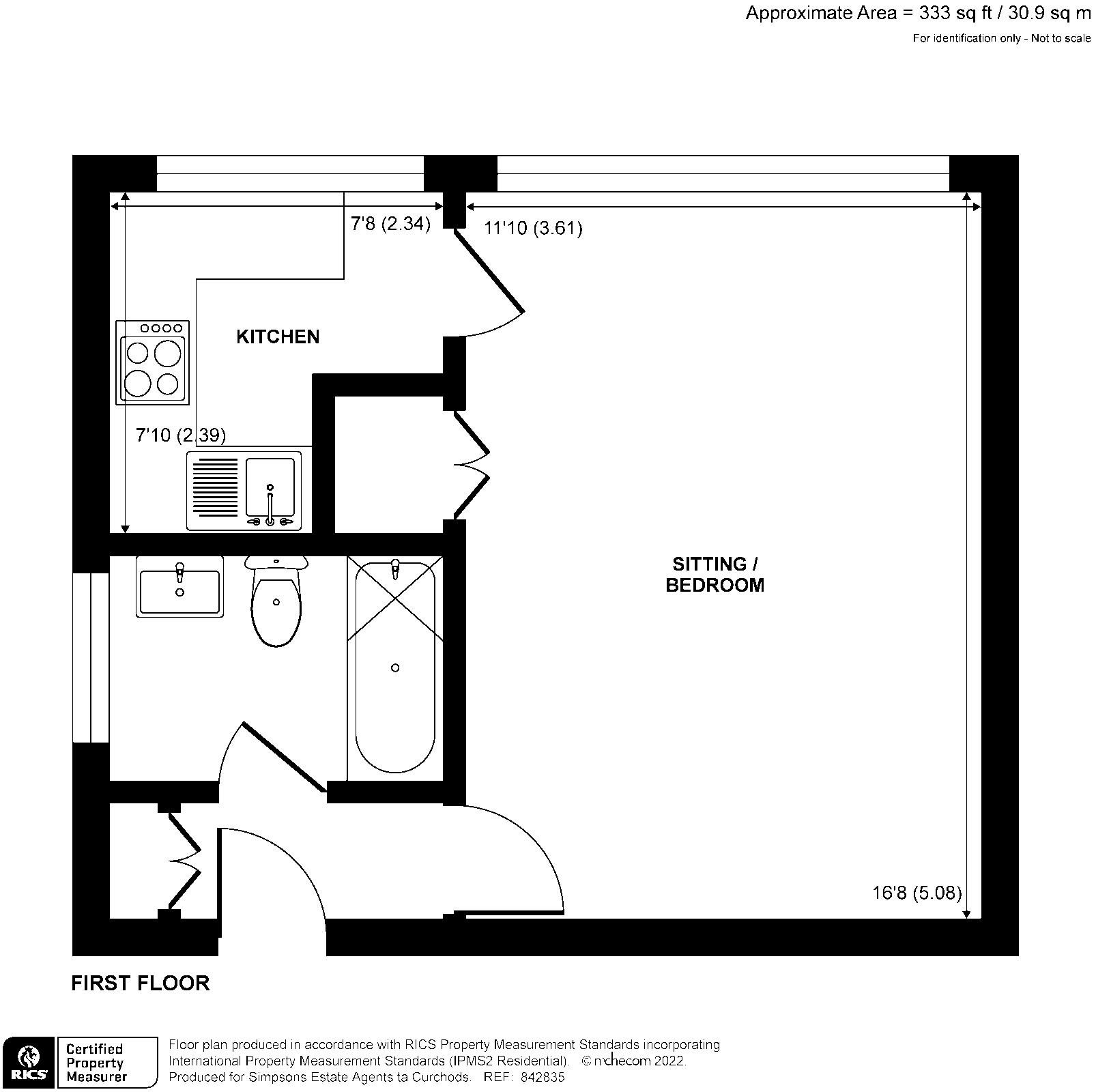 Flat 4, Monument Court,, Monument Hill, Weybridge floorplan
