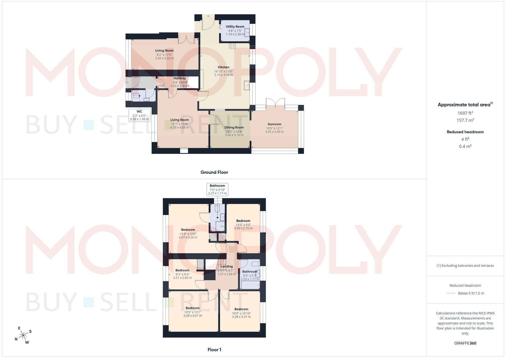 9 Linden Grove, Wrexham floorplan